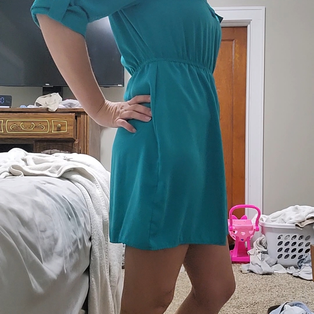Womens turquoise dress